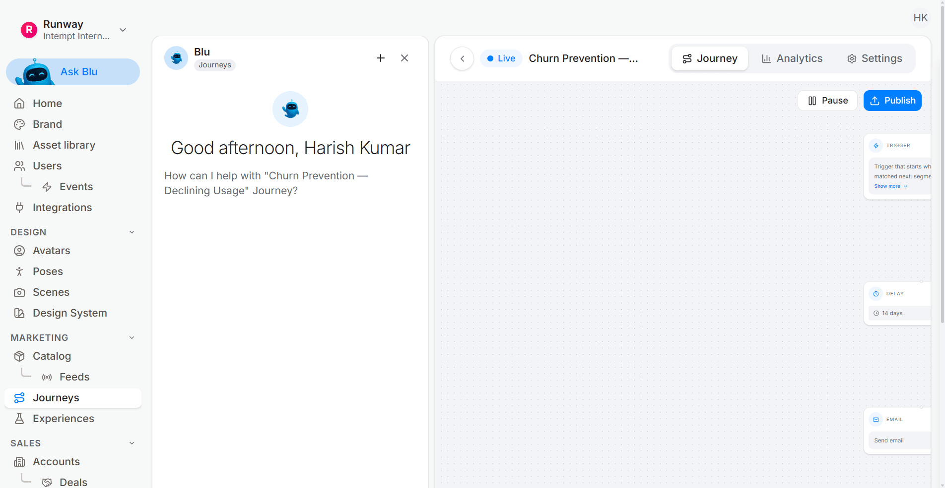 Browse abandonment flow setup: Build the journey