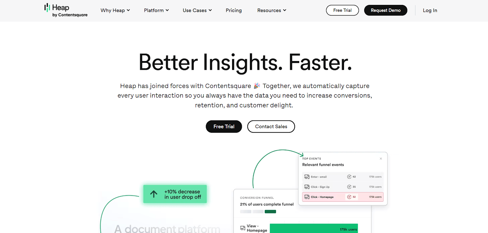 Heap automatic behavioral analytics