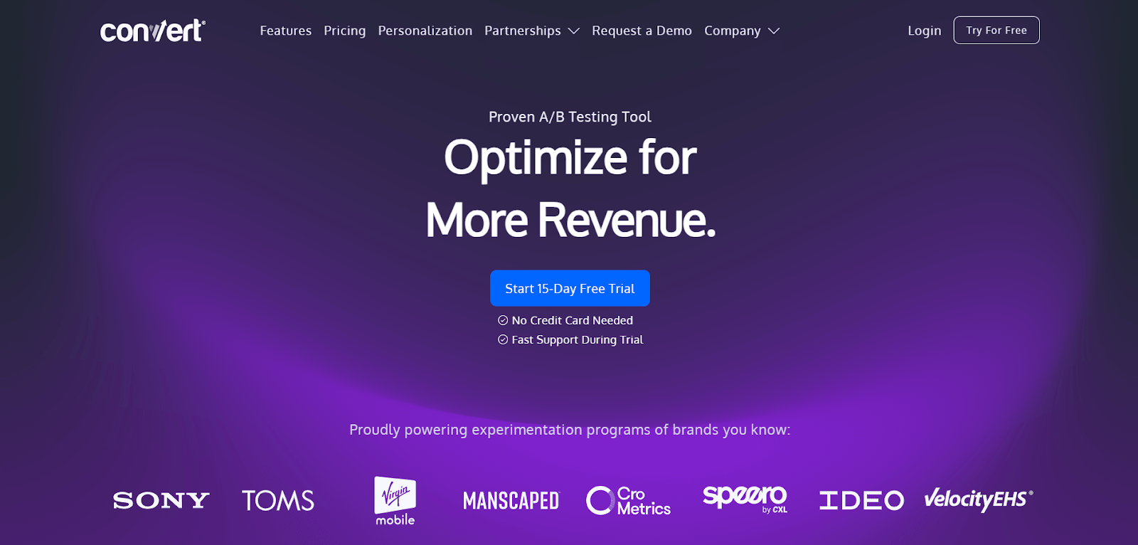 Convert Experiences A/B testing platform